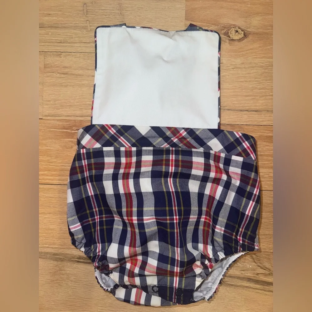 TBBC Sunsuit in Planters Inn Plaid